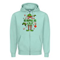 Seafoam im the gamer elf Zipper Hoodie - FaDigitalArtStudio
