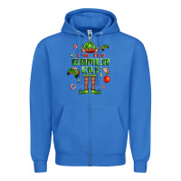 True Royal im the gamer elf Zipper Hoodie - FaDigitalArtStudio