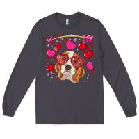 Smoke Valentines day  beagle Long Sleeve Tee - RanaPortraitStore