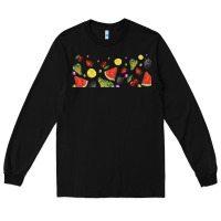 Black summer fruits Long Sleeve Tee - TumblerDesignByShophia
