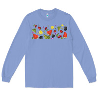 Colony Blue summer fruits Long Sleeve Tee - TumblerDesignByShophia