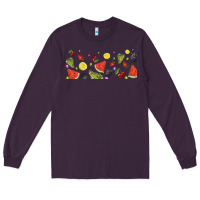 Plum summer fruits Long Sleeve Tee - TumblerDesignByShophia
