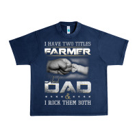 Navy Farmer1107 Urban Heavy Tee - tuanDangUi
