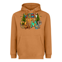 Meerkat Born To Camp Heavyweight Hoodie - CowhideDigitalArt