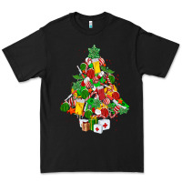 Black nurse christmas tree Premium Tee - MaliasSmallBusiness