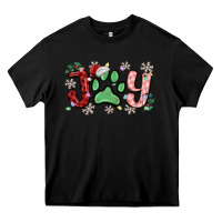 Black joy with dog paw Heavy Core Tee - MaliasSmallBusiness