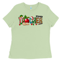 Matcha christmas teacher Ladies Tee - NancyCooperArtShop