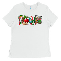 White christmas teacher Ladies Tee - NancyCooperArtShop