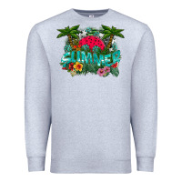 Heather Grey Summer Premium Sweatshirt - CowhideDigitalArt