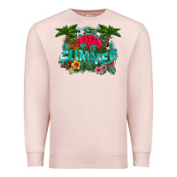 Pale Pink Summer Premium Sweatshirt - CowhideDigitalArt