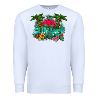 White Summer Premium Sweatshirt - CowhideDigitalArt