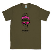 Army Green Pink Glitter, Leopard Pattern Mom Skull Classic Tee - Bettercallsaul