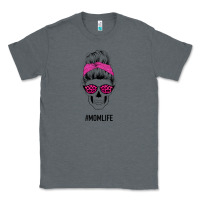 Charcoal Heather Pink Glitter, Leopard Pattern Mom Skull Classic Tee - Bettercallsaul
