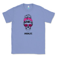 Pink Glitter, Leopard Pattern Mom Skull Classic Tee | Teevron