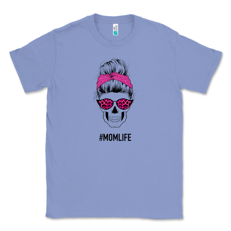 Pink Glitter, Leopard Pattern Mom Skull Classic Tee by Bettercallsaul | Teevron
