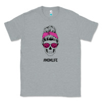 Heather Grey Pink Glitter, Leopard Pattern Mom Skull Classic Tee - Bettercallsaul