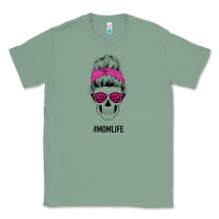 Sage Pink Glitter, Leopard Pattern Mom Skull Classic Tee - Bettercallsaul