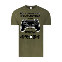 Vintage Olive I Survived Quarantine Level Next Fifth Grade Vintage Tee - Bettercallsaul