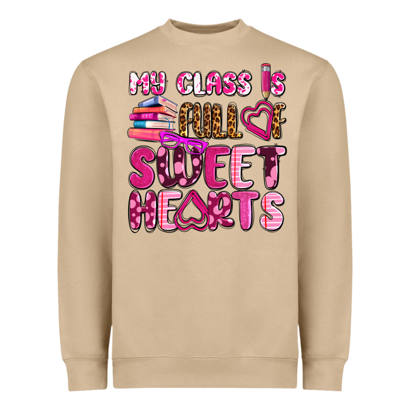 My Class Is Full Of Sweet Hearts Olivia Heavyweight Sweatshirt by OliviaCreatesArt | Teevron