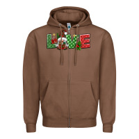 Chestnut love christmas gnome Zipper Hoodie - BundleAndBundleShop