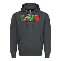 Smoke love christmas gnome Zipper Hoodie - BundleAndBundleShop