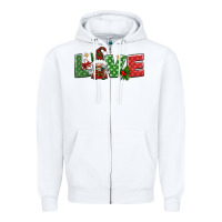 White love christmas gnome Zipper Hoodie - BundleAndBundleShop