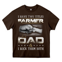 Chocolate Brown Farmer1107 Heavy Core Tee - tuanDangUi