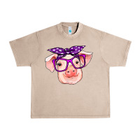 French Oak pig with bandana Urban Heavy Tee - RanaPortraitStore