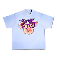 Grape Ice pig with bandana Urban Heavy Tee - RanaPortraitStore