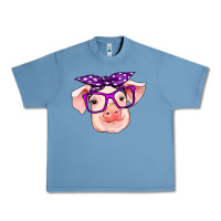 Pebble Blue pig with bandana Urban Heavy Tee - RanaPortraitStore