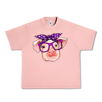 Salmon pig with bandana Urban Heavy Tee - RanaPortraitStore