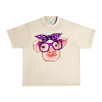 Sandshell pig with bandana Urban Heavy Tee - RanaPortraitStore