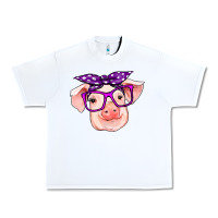 White pig with bandana Urban Heavy Tee - RanaPortraitStore
