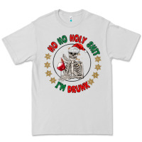 Dove Grey ho ho holly shit skeleton santa Premium Tee - MaliasSmallBusiness