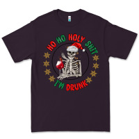 Plum ho ho holly shit skeleton santa Premium Tee - MaliasSmallBusiness