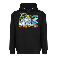 Black 2024 Cruisin Heavyweight Hoodie - CowhideDigitalArt