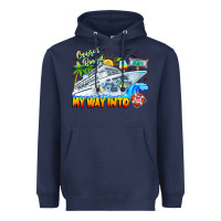 Navy 2024 Cruisin Heavyweight Hoodie - CowhideDigitalArt