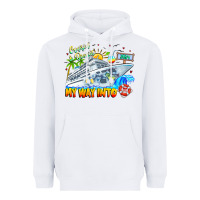 White 2024 Cruisin Heavyweight Hoodie - CowhideDigitalArt