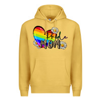 Antique Gold pride mom Premium Hoodie - FaDigitalArtStudio
