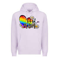 Lilac pride mom Premium Hoodie - FaDigitalArtStudio
