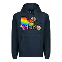 Navy pride mom Premium Hoodie - FaDigitalArtStudio