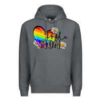 Rock pride mom Premium Hoodie - FaDigitalArtStudio