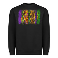 Black mardi gras brushstroke Heavyweight Sweatshirt - OliviaCreatesArt