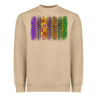 Mushroom mardi gras brushstroke Heavyweight Sweatshirt - OliviaCreatesArt