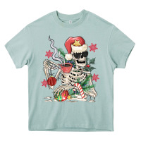 Arona skeleton santa Heavy Core Tee - MaliasSmallBusiness
