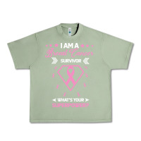 Oil Green I am a Breast Cancer Survivor What is Your Superpower Urban Heavy Tee - Bettercallsaul