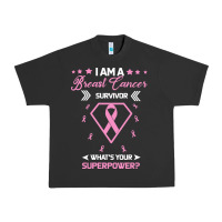 Pigment Black I am a Breast Cancer Survivor What is Your Superpower Urban Heavy Tee - Bettercallsaul