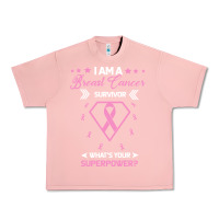 Salmon I am a Breast Cancer Survivor What is Your Superpower Urban Heavy Tee - Bettercallsaul