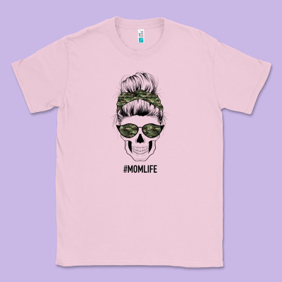 Camouflage Pattern Mom Skull Classic Tee Designed By Bettercallsaul
