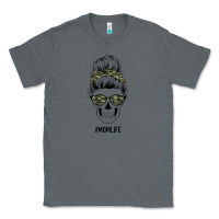 Charcoal Heather Camouflage Pattern Mom Skull Classic Tee - Bettercallsaul
